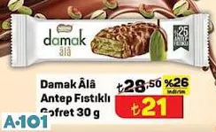 NESTLE DAMAK ALA ANTEP FISTIKLI GOFRET 30 G